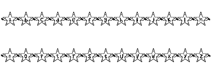Hoshi Font Font LOWERCASE