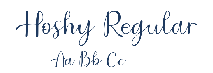 Hoshy Regular Font Preview