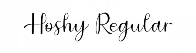 Hoshy Regular  les polices de caract&egrave;res gratuit t�l�charger