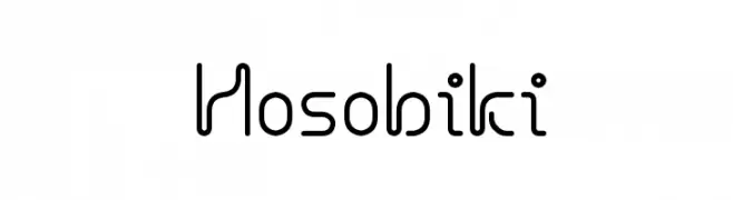 Hosobiki  免费字体下载