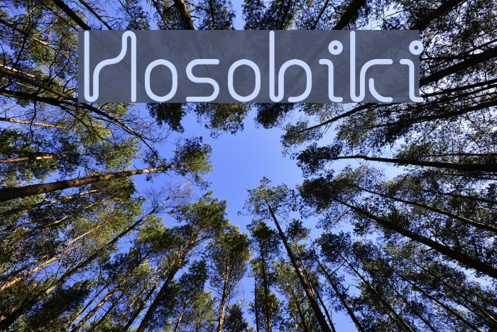 Hosobiki Font examples