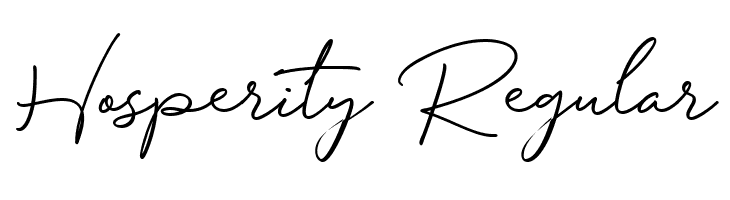 Hosperity Regular Font