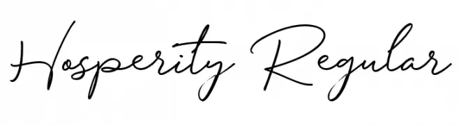 Hosperity Regular  Free Fonts Download