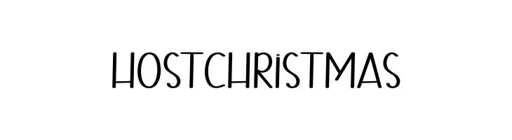 Host Christmas  font caratteri gratis