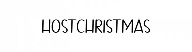 Host Christmas  Fuentes Gratis Descargar