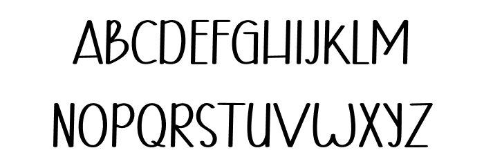 Host Christmas Font UPPERCASE