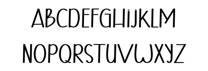 Host Christmas Font LOWERCASE