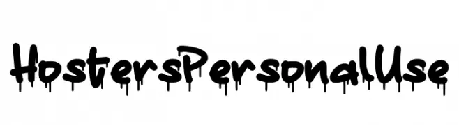Hosters Personal Use  Descarca Fonturi Gratis