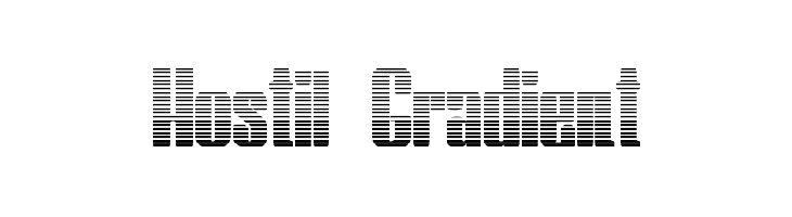 Hostil Gradient Font