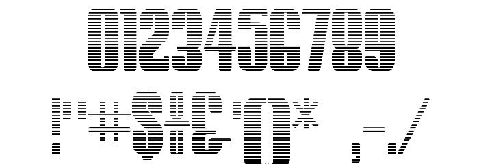 Hostil Gradient Font OTHER CHARS