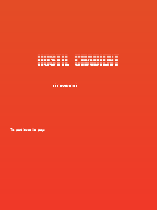 Hostil Gradient Poster