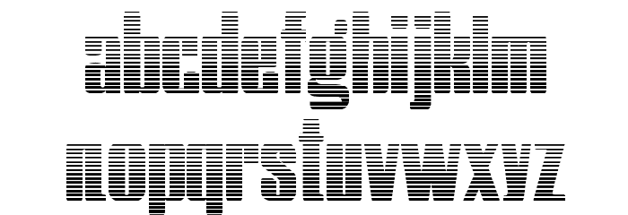 Hostil Gradient Font LOWERCASE