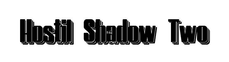 Hostil Shadow Two  Descarca Fonturi Gratis