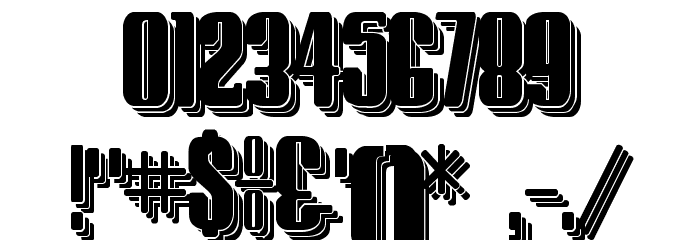 Hostil Shadow Two Font OTHER CHARS