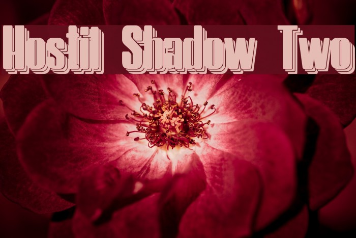 Hostil Shadow Two Font examples