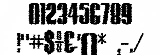 Hostil Trash Font OTHER CHARS