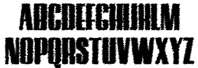 Hostil Trash Schriftart Groß