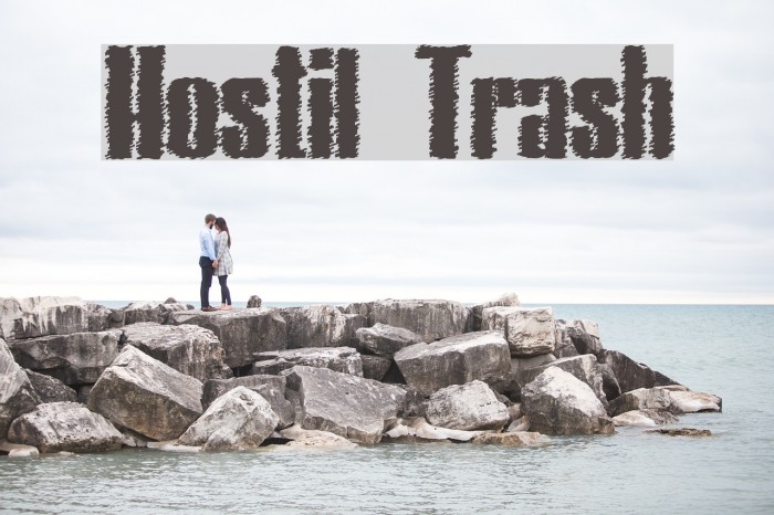 Hostil Trash Font examples
