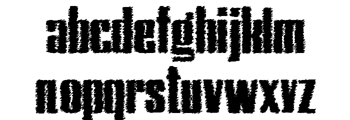 Hostil Trash Font LOWERCASE