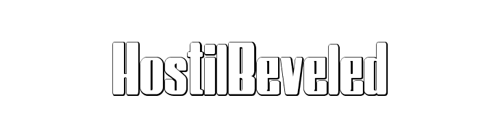 HostilBeveled Font