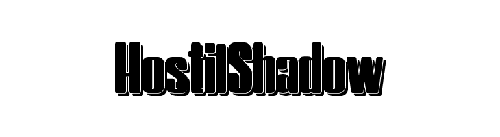 HostilShadow  フリーフォントのダウンロード