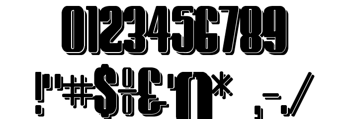 HostilShadow Font OTHER CHARS