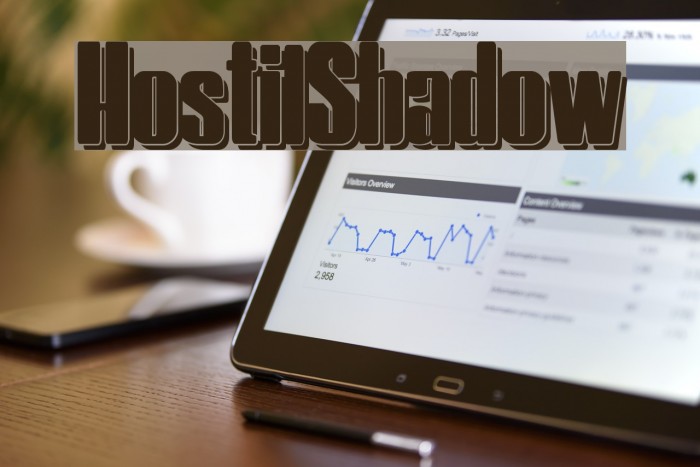 HostilShadow Font examples