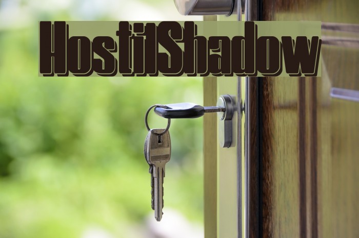 HostilShadow Font examples
