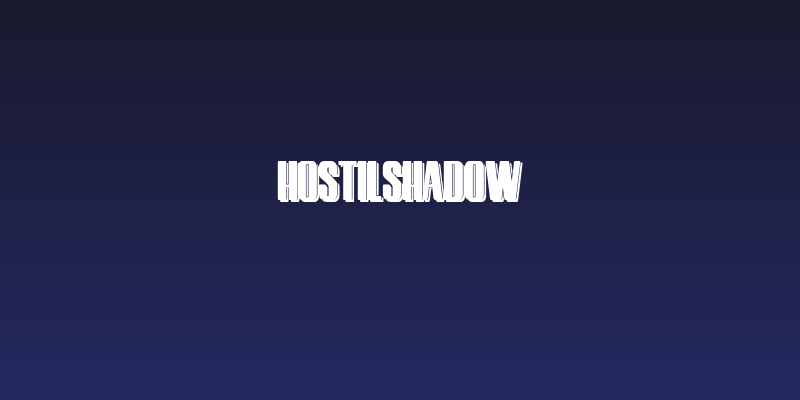 HostilShadow Social Header