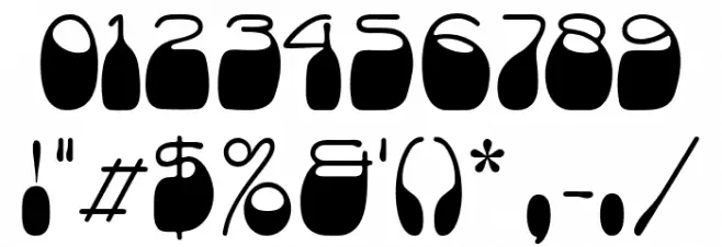 HostilePortiaDemo Шрифта ДРУГИЕ символов