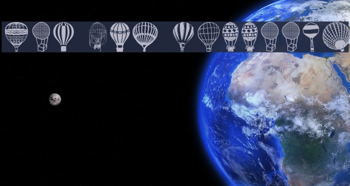 Hot Air Balloons Font examples