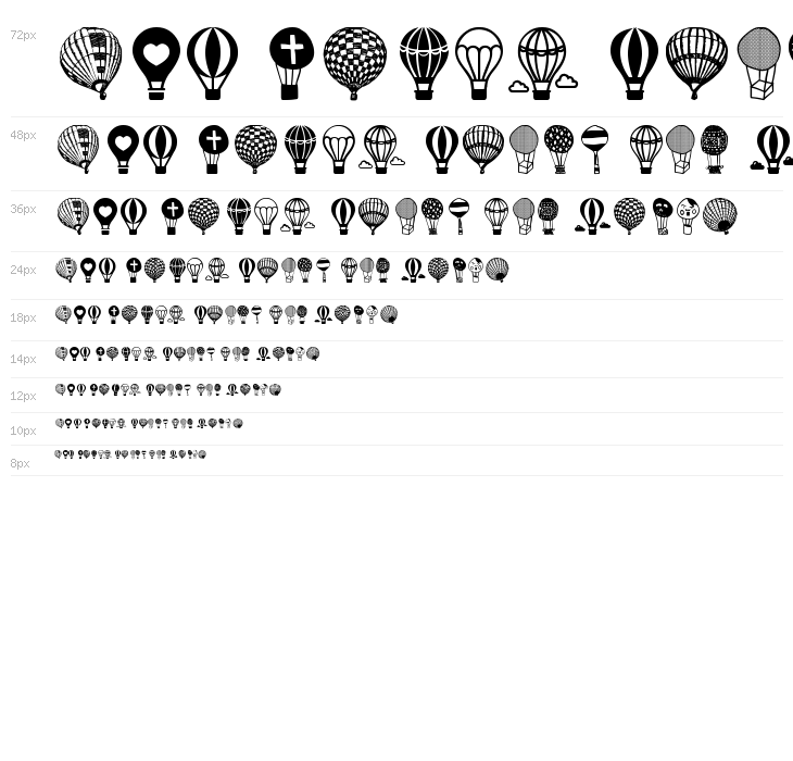 Hot Air Balloons Waterfall