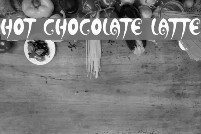 Hot Chocolate Latte Шрифта examples