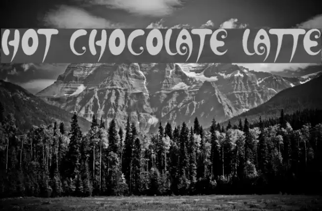 Hot Chocolate Latte Шрифта examples