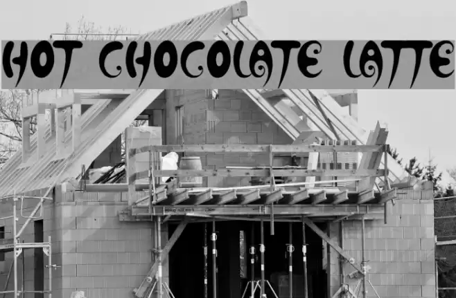 Hot Chocolate Latte Шрифта examples