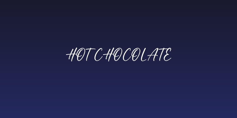 Hot Chocolate Social Header