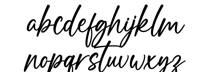 Hot Chocolate Font LOWERCASE