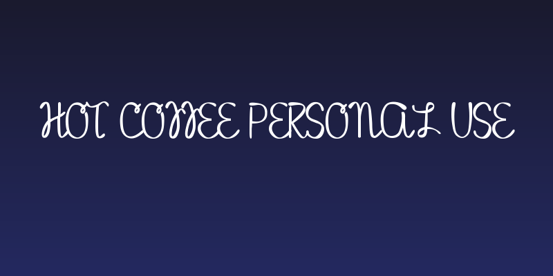 Hot Coffee Personal Use Social Header