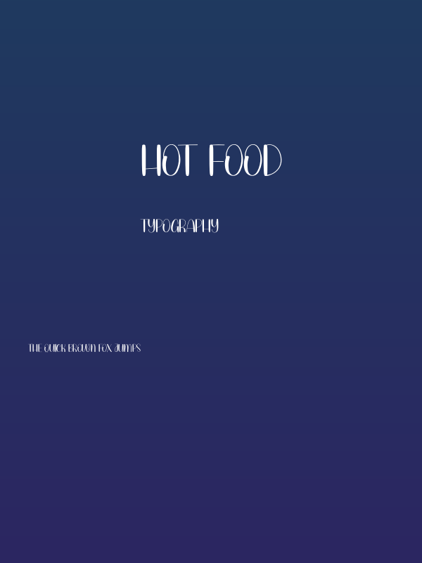 Hot Food Poster