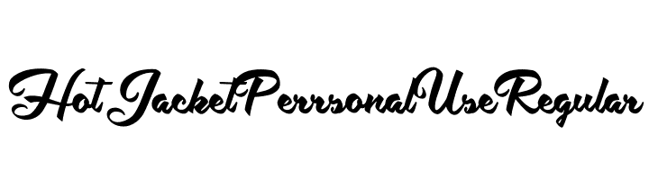 Hot Jacket Perrsonal Use Regular  Frei Schriftart Herunterladen