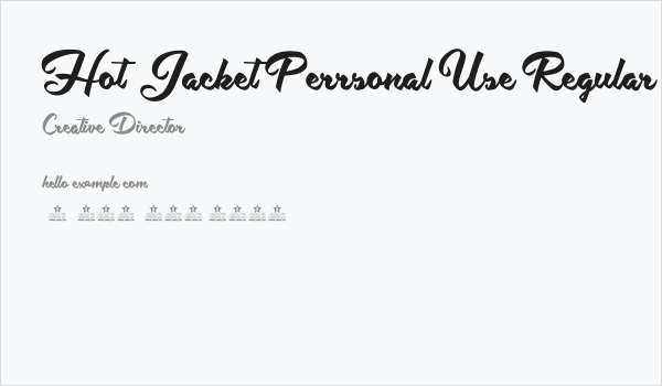 Hot Jacket Perrsonal Use Regular Business Card