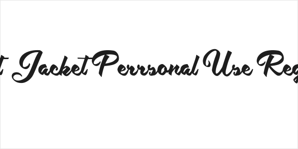 Hot Jacket Perrsonal Use Regular Logo