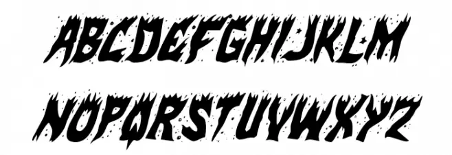 Hot Kiss Condensed Italic Schriftart Groß