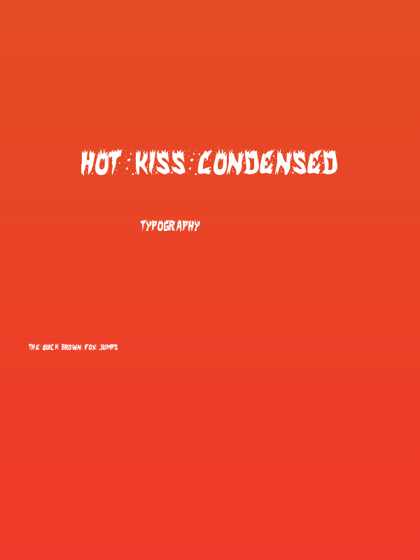 Hot Kiss Condensed Poster