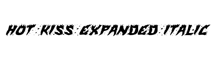 Hot Kiss Expanded Italic  免费字体下载