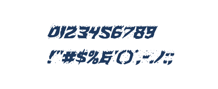 Hot Kiss Expanded Italic Other Characters