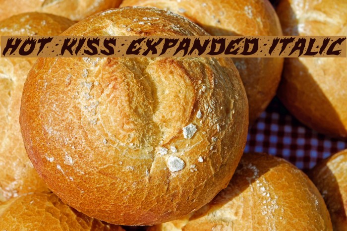 Hot Kiss Expanded Italic Example 3