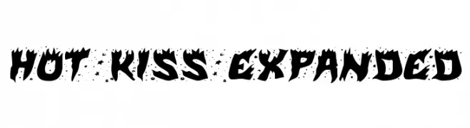 Hot Kiss Expanded  フリーフォントのダウンロード