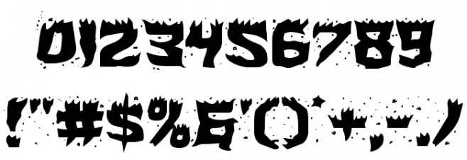 Hot Kiss Expanded Font OTHER CHARS