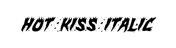 Hot Kiss Italic  नि: शुल्क फ़ॉन्ट्स डाउनलोड